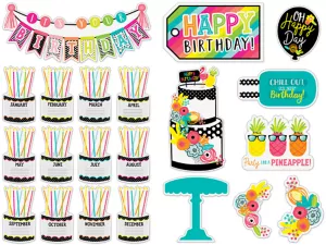 Simply Stylish Tropical Birthday Bulletin Board Set