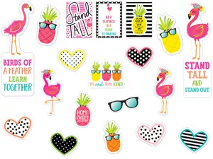 Simply Stylish Tropical Motivational Bulletin Board Set
