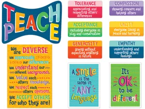 One World Teach Peace Bulletin Board Set