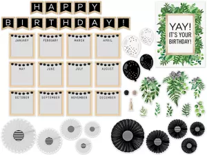 Simply Boho Birthday Bulletin Board Set
