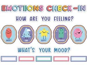 We Stick Together Emotions Check-In Bulletin Board Set