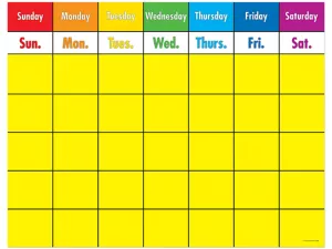 Write&nbsp;& Wipe Classroom Calendar