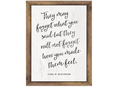 Industrial Chic They Will Not Forget How You Made Them Feel Poster At 