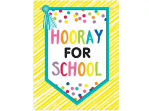 Just Teach Hooray for School Poster
