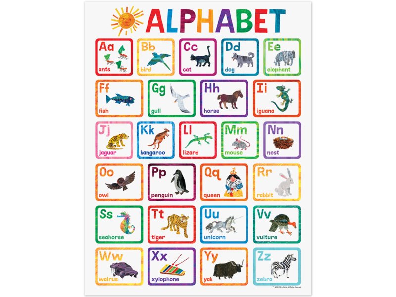 Eric Carle Alphabet Poster at Lakeshore Learning