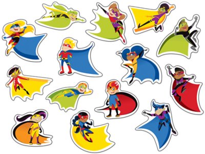 Superhero Name Tags - Variety Pack at Lakeshore Learning