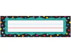 Colorful Chalkboard Nameplates