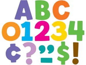 Color Splash 3" Punch-Out Letters