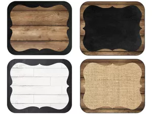Industrial Chic Fancy Name Tags&nbsp;- Variety Pack