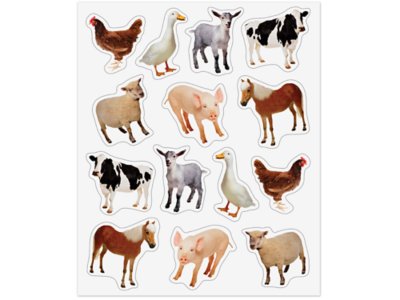 Farm Animal Photo Stickers at Lakeshore Learning