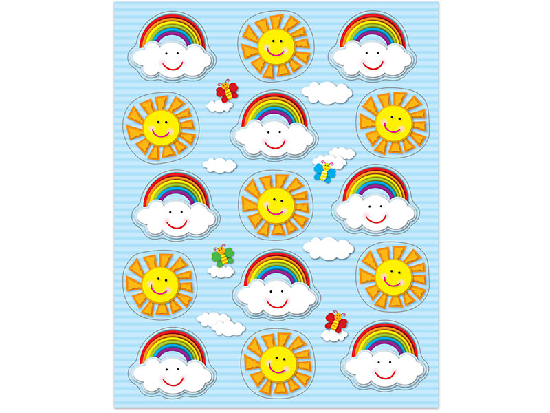 Sun & Rainbow Stickers at Lakeshore Learning