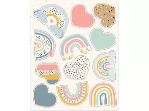 We Belong Rainbow&nbsp;& Heart Stickers