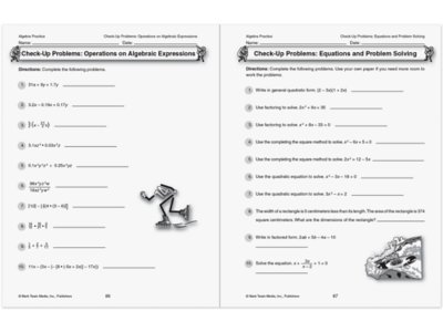 Algebra Practice Workbook at Lakeshore Learning