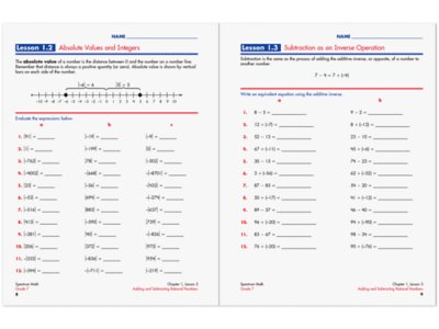Spectrum<sup>®</sup> Math Workbook&nbsp;- Gr.&nbsp;7