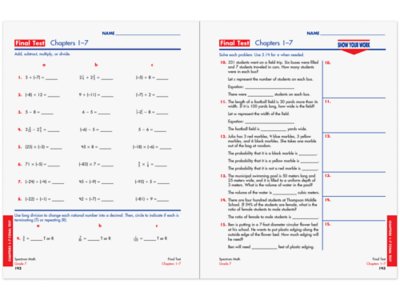 Spectrum<sup>®</sup> Math Workbook&nbsp;- Gr.&nbsp;7