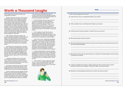 Spectrum<sup>®</sup> Reading Workbook&nbsp;- Gr.&nbsp;8