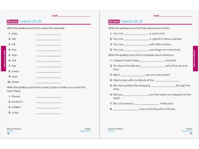 Spectrum<sup>®</sup> Spelling Workbook&nbsp;- Gr.&nbsp;2