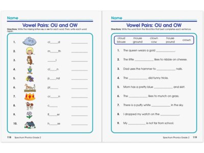 Spectrum<sup>®</sup> Phonics Workbook&nbsp;- Gr.&nbsp;2