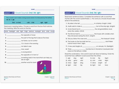 Spectrum<sup>®</sup> Phonics Workbook&nbsp;- Gr.&nbsp;3