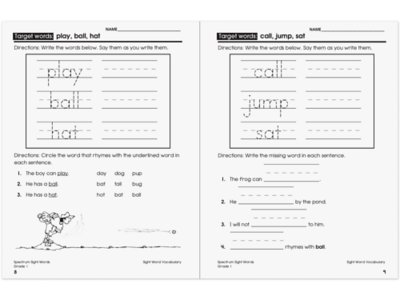 Spectrum<sup>®</sup> Sight-Words Workbook&nbsp;- Gr.&nbsp;1