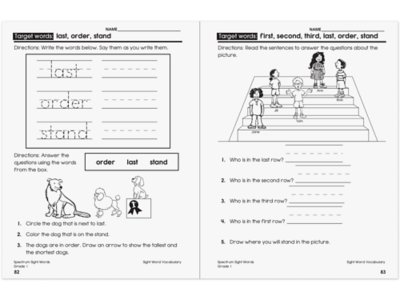 Spectrum<sup>®</sup> Sight-Words Workbook&nbsp;- Gr.&nbsp;1