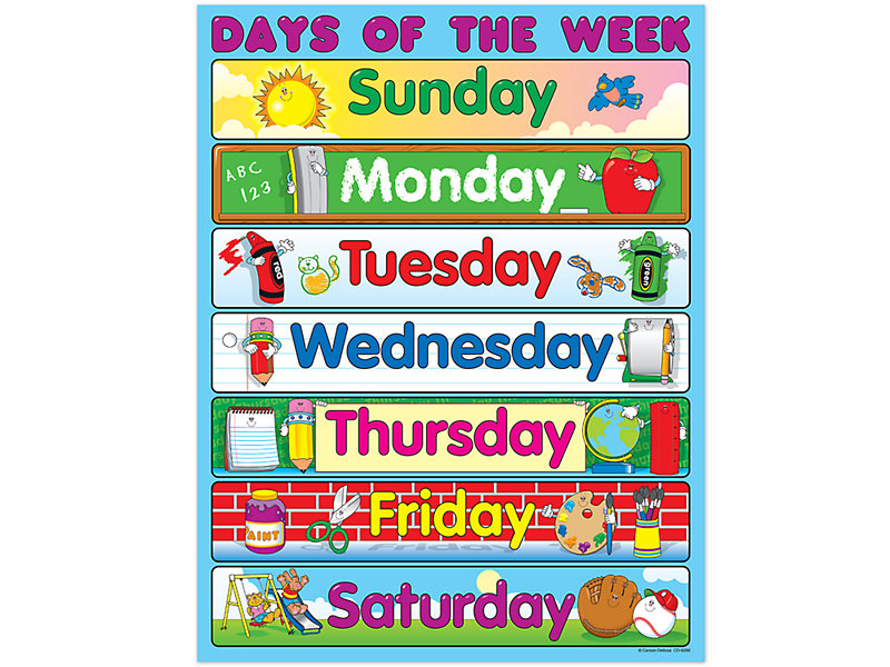 Days Of The Week Poster Free Printable - FREE PRINTABLE TEMPLATES