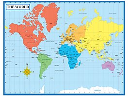 Lakeshore World Map Floor Puzzle