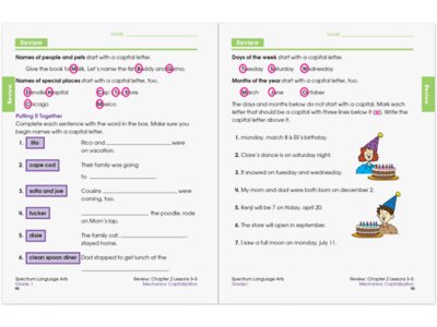 Spectrum<sup>®</sup> Language Arts Workbook&nbsp;- Gr.&nbsp;1
