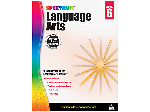 Spectrum® Language Arts Workbook - Gr. 6 at Lakeshore Learning