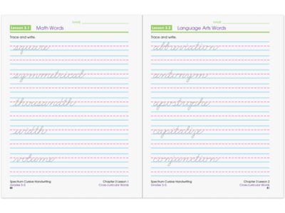 Spectrum® Cursive Handwriting Workbook at Lakeshore Learning