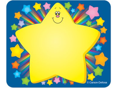 Rainbow Star Name Tags at Lakeshore Learning for Free Printable Rainbow Name Tags