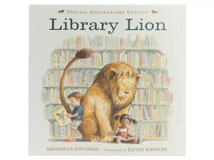 Library Lion Hardcover Book