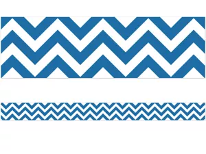 Blue Chevron Border