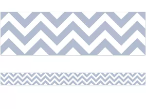 Slate Gray Chevron Border
