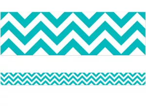 Turquoise Chevron Border 