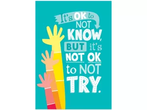 Painted Palette It’s OK to Not Know Poster