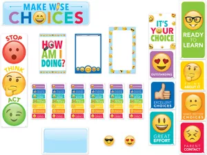 Emoji Fun Behavior Management Bulletin Board Set
