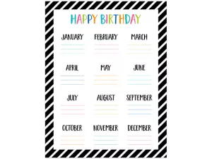 Pop of Color Birthday Poster