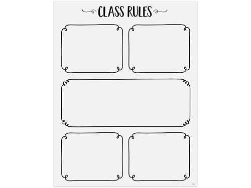 classroom rules poster template