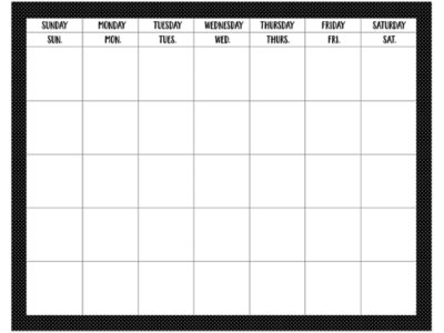 Black & White Swiss Dot Classroom Calendar at Lakeshore Learning