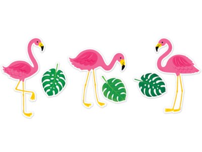 Palm Paradise Flamingo Accents at Lakeshore Learning