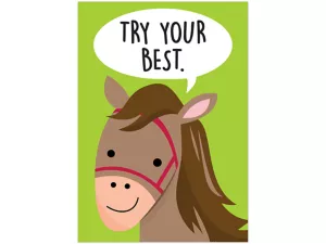 Farm Friends Try Your Best Poster