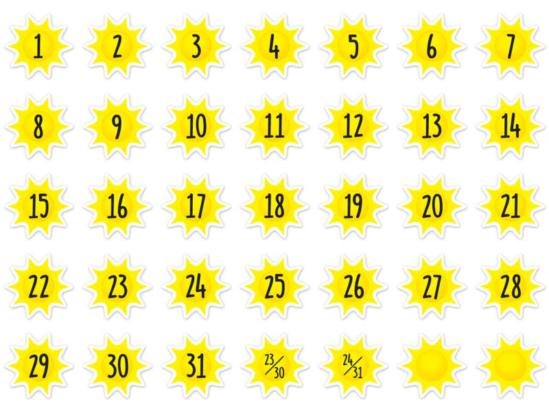 Farm Friends Calendar Mini Accents at Lakeshore Learning