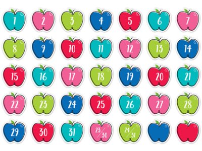 Doodle Apple Calendar Mini Accents