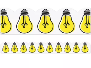 Doodle Light Bulb Scalloped Border