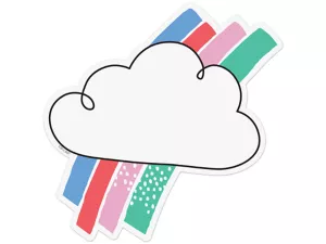 Rainbow Doodles Cloud Accents