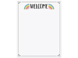 Rainbow Doodles Welcome Poster
