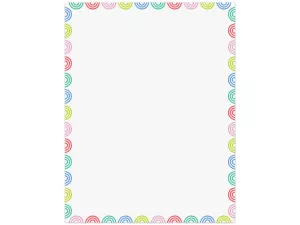Rainbow Doodles Blank Poster