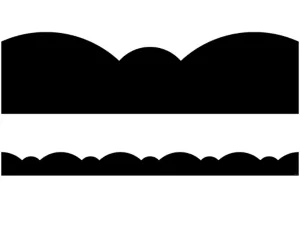 Black Stylish Scalloped Border