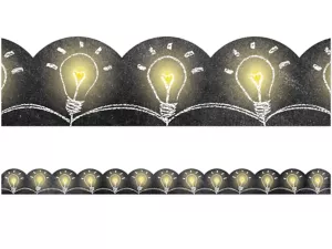 Chalk It Up! Light Bulb Scalloped Border